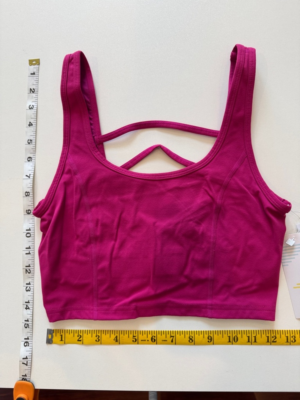 Zella Fuchsia Strappy Sports Bra